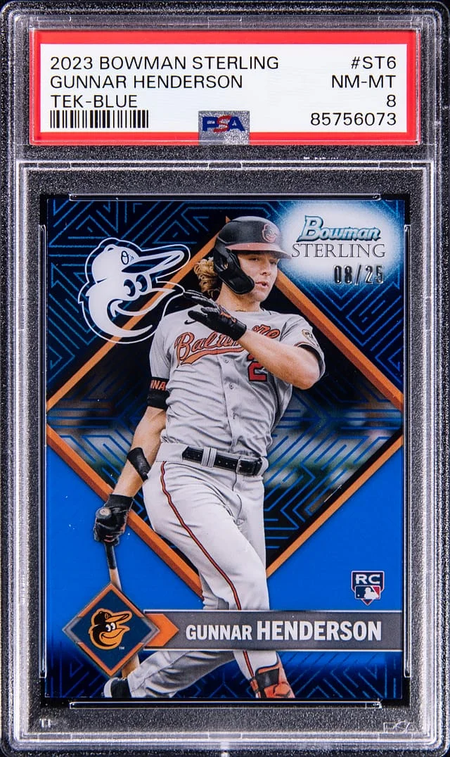 2023 Bowman Sterling Gunnar Henderson Tek-Blue #ST6 card image