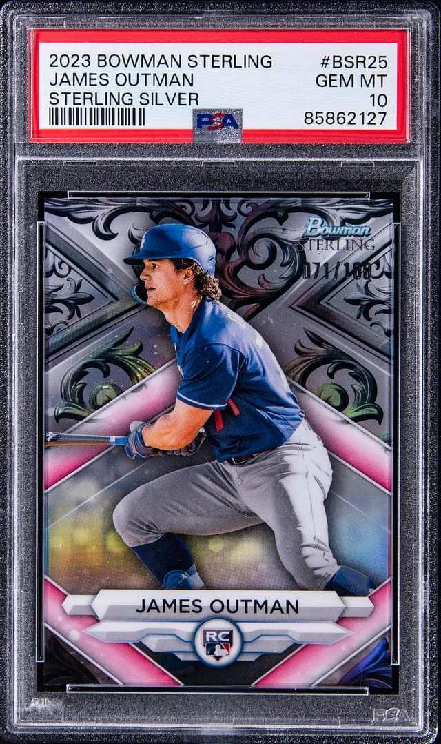 2023 Bowman Sterling James Outman Silver #BSR25 card image