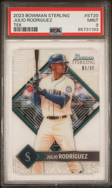 2023 Bowman Sterling Julio Rodriguez Sterling Tek #ST20 card image