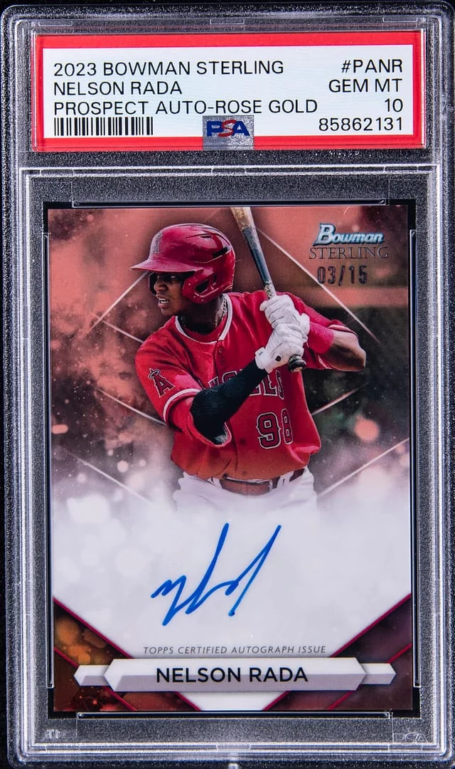 2023 Bowman Sterling Nelson Rada Prospect Autographs #PANR card image