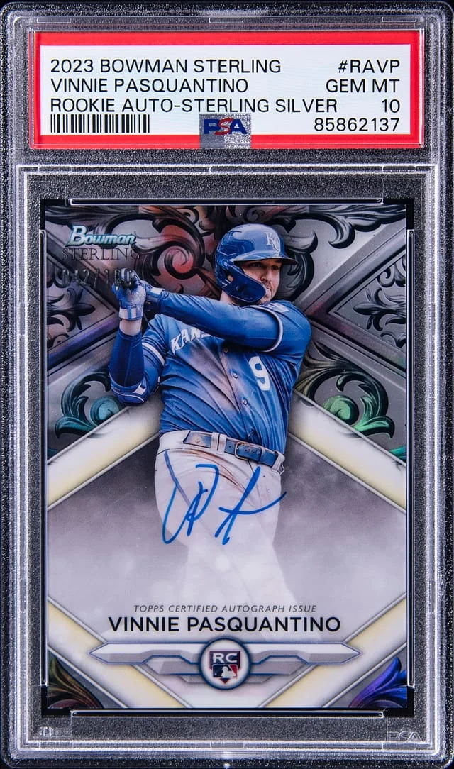 2023 Bowman Sterling Vinnie Pasquantino Autograph Sterling Silver #RAVP card image