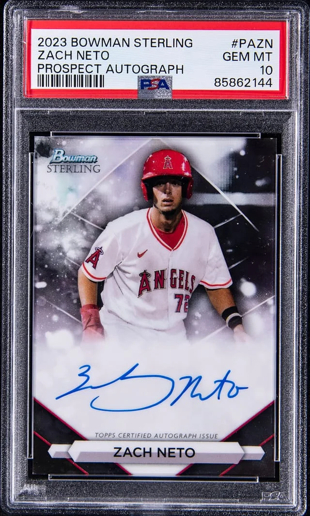 2023 Bowman Sterling Zach Neto Prospect Autographs #PAZN card image