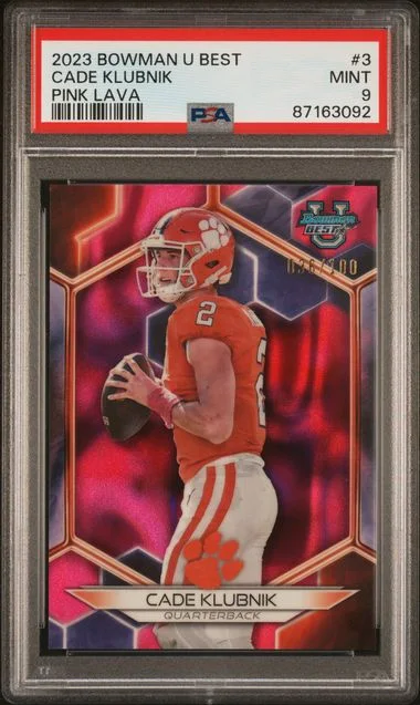2023 Bowman University Best Cade Klubnik Pink Lava #3 card image