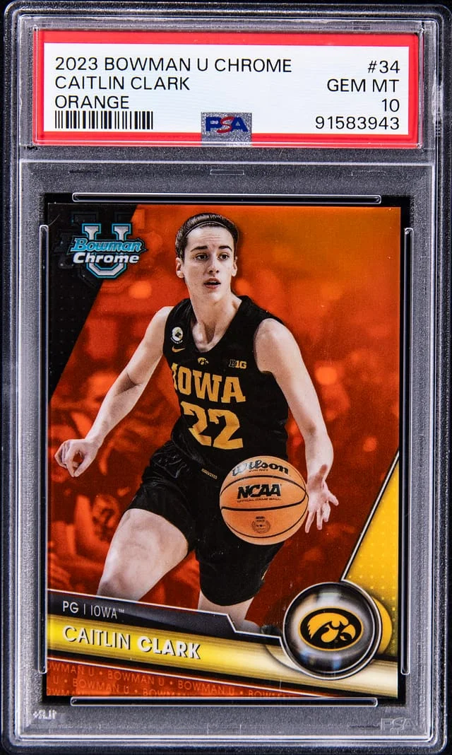 2023 Bowman University Chrome Caitlin Clark #34 card image