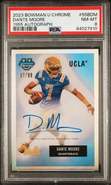 2023 Bowman University Chrome Dante Moore 1955 Bowman Autograph #55B-DM card image