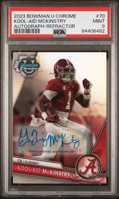 2023 Bowman University Chrome Kool-Aid Mckinstry Autograph-Refractor #70 card image