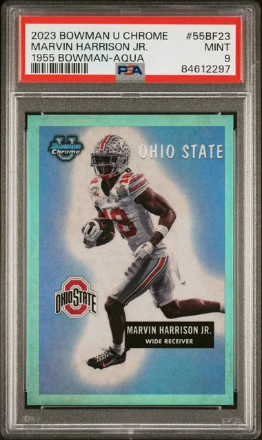 2023 Bowman University Chrome Marvin Harrison Jr. 1955 Bowman #55BF23 card image