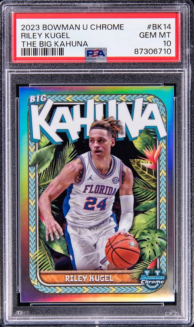 2023 Bowman University Chrome Riley Kugel The Big Kahuna #BK14 card image