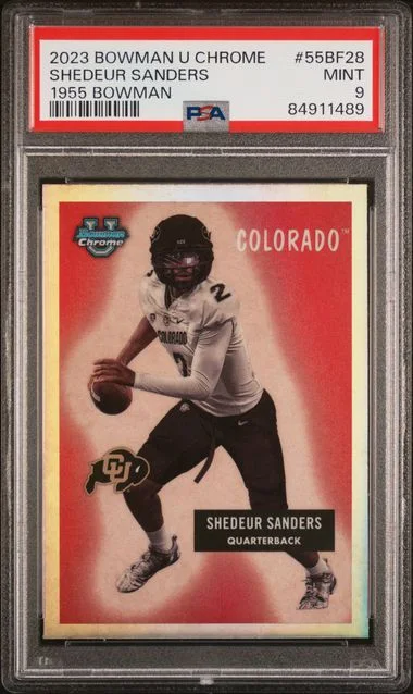 2023 Bowman University Chrome Shedeur Sanders 1955 Bowman #55BF28 card image