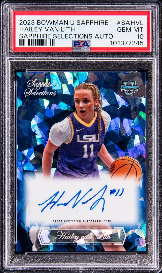2023 Bowman University Hailey Van Lith Sapphire Sapphire Selections Autograph #SAHVL card image