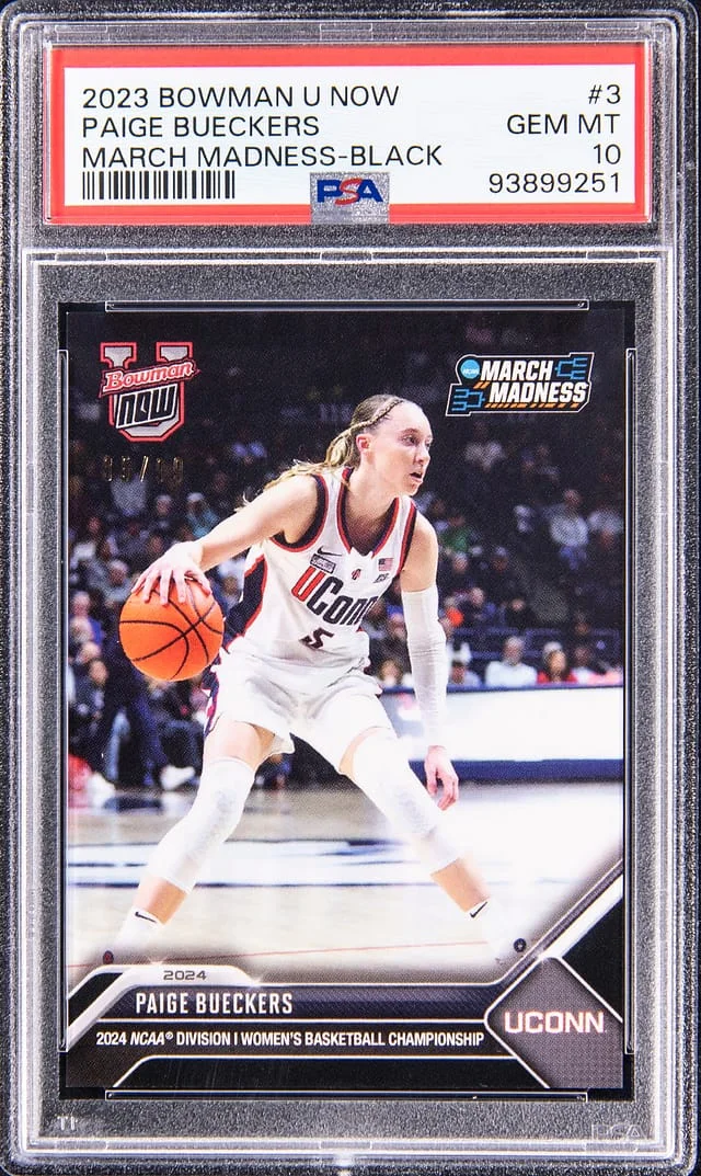 2023 Bowman University Paige Bueckers Now March Madness #3 card image