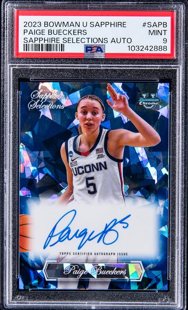 2023 Bowman University Paige Bueckers Sapphire Selections Autograph #SA-PB card image