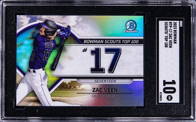 2023 Bowman Zac Veen Scouts' Top 100 #BTP17 card image