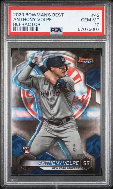 2023 Bowman's Best Anthony Volpe Refractor #42 card image