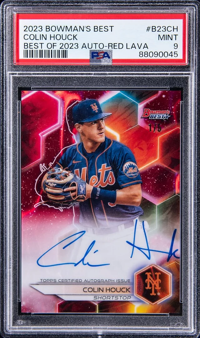 2023 Bowman's Best Colin Houck of 2023 Auto Red Lava #B23-CH card image
