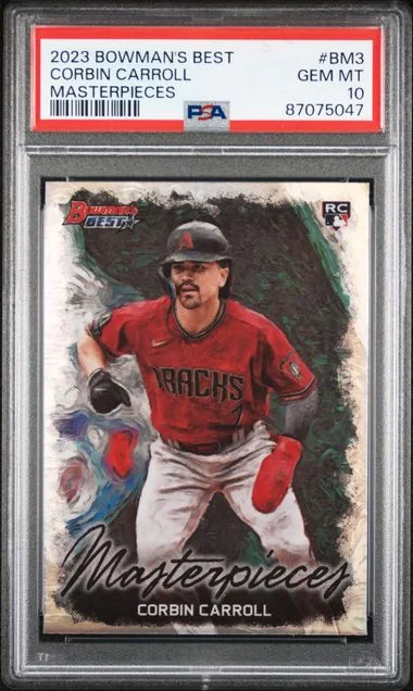 2023 Bowman's Best Corbin Carroll Bowman Masterpieces #BM3 card image