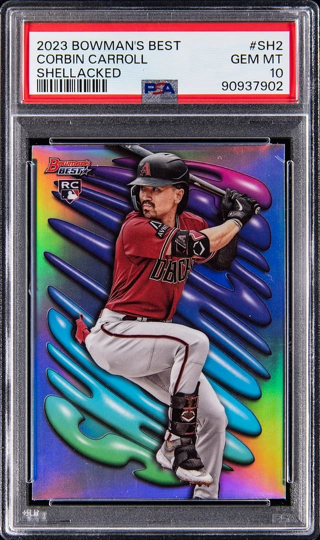 2023 Bowman's Best Corbin Carroll Shellacked #SH-2 card image