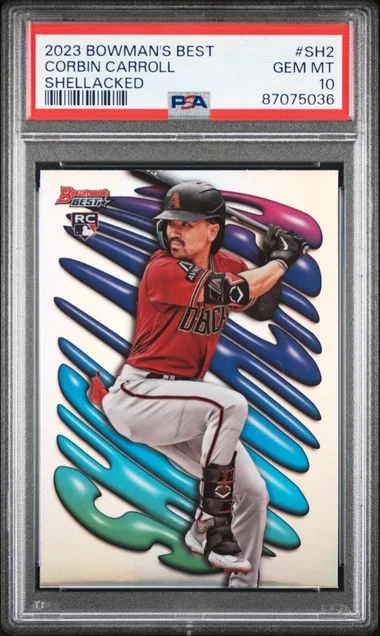 2023 Bowman's Best Corbin Carroll Shellacked #SH2 card image