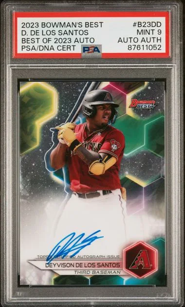 2023 Bowman's Best Deyvison De Los Santos Best Of 2023 Autographs #B23DD card image