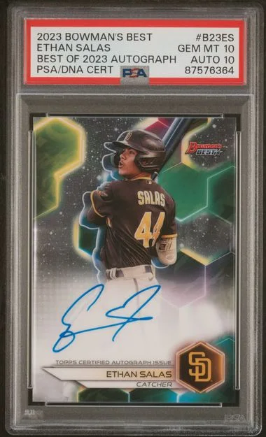 2023 Bowman's Best Ethan Salas Best Of 2023 Autographs #B23ES card image
