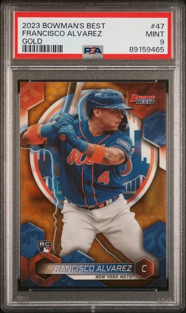 2023 Bowman's Best Francisco Alvarez Gold #47 card image