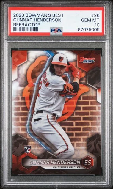 2023 Bowman's Best Gunnar Henderson Refractor #26 card image