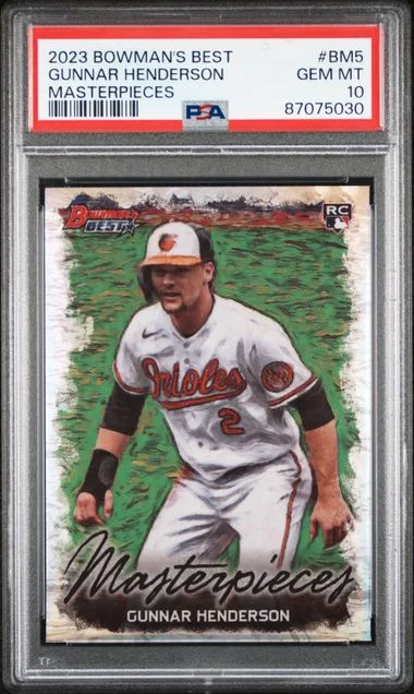 2023 Bowman's Best Gunnar Henderson Bowman Masterpieces #BM5 card image