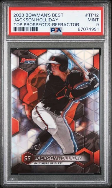 2023 Bowman's Best Jackson Holliday Top Prospects Refractor #TP12 card image