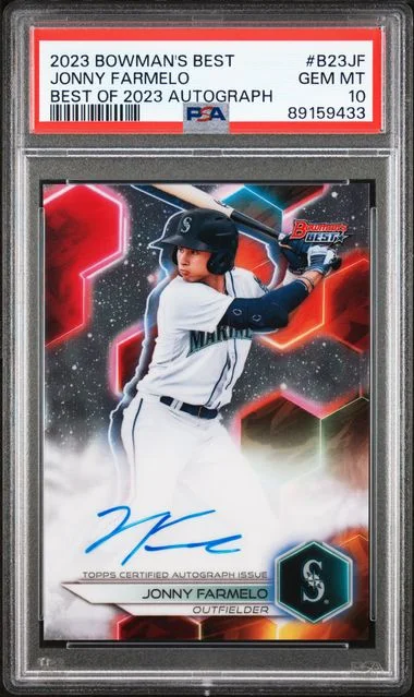 2023 Bowman's Best Jonny Farmelo Best Of 2023 Autographs #B23JF card image