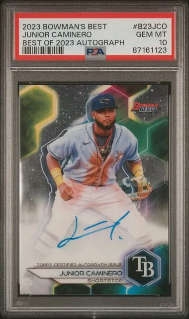 2023 Bowman's Best Junior Caminero Best Of 2023 Autographs #B23-JCO card image