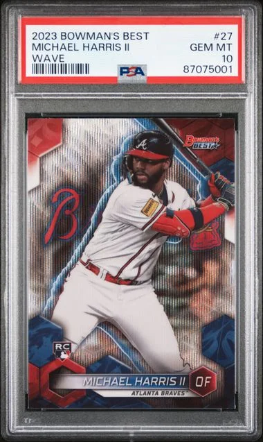 2023 Bowman's Best Michael Harris II Purple #27 card image