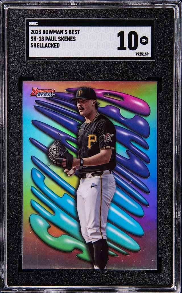 2023 Bowman's Best Paul Skenes Shellacked #SH-18 card image