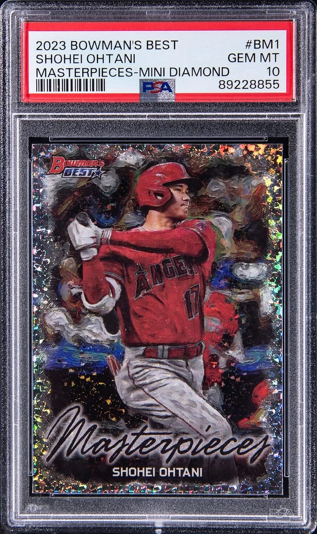 2023 Bowman's Best Shohei Ohtani Masterpieces Mini Diamond #BM-1 card image