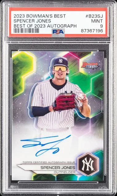 2023 Bowman's Best Spencer Jones of 2023 Autograph #B23-SJ card image