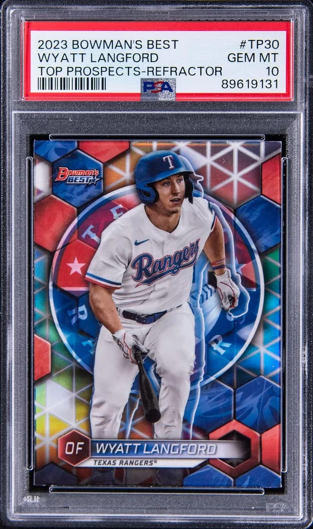 2023 Bowmans Best Tope Prospects Refractor Wyatt Langford #TP-30 card image