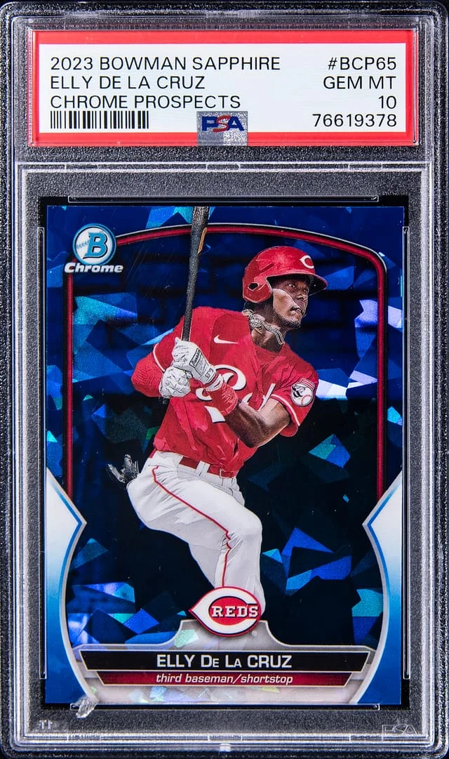 2023 BowmanSapphire Chrome Prospects Elly De La Cruz #BCP-65 card image