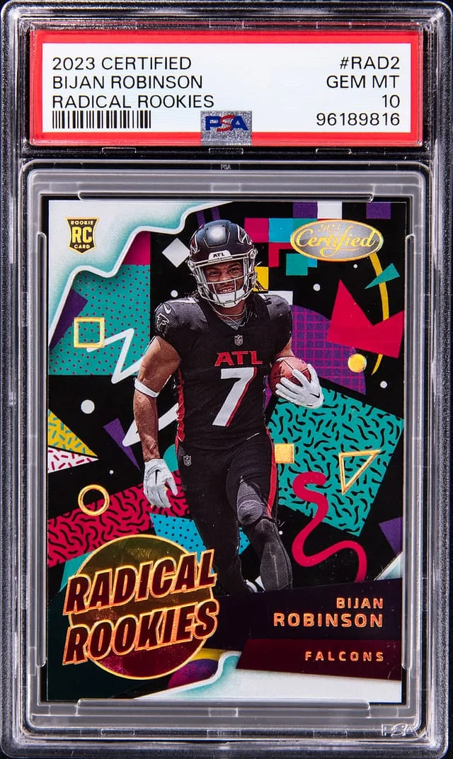 2023 Certified Bijan Robinson Radical Rookies #RAD2 card image