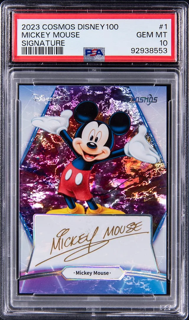 2023 Cosmos Disney 100 Signature Mickey Mouse #1 card image