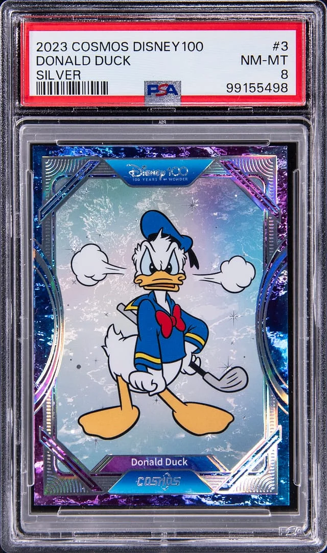 2023 Cosmos Disney 100 Silver Donald Duck #CDQ-I-03 card image