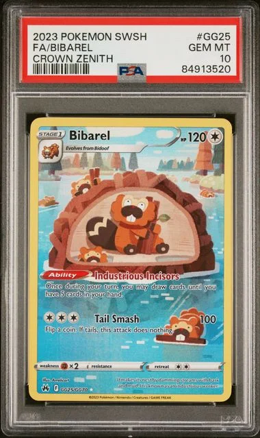 2023 Crown Zenith Bibarel #GG25 Unlisted card image