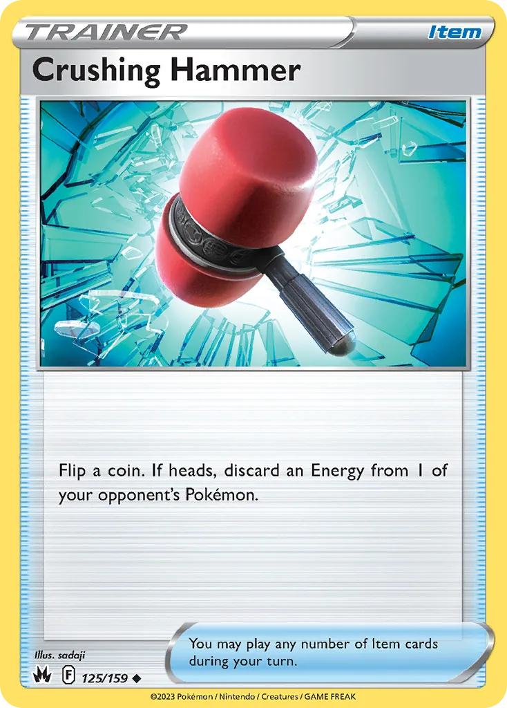 2023 Crown Zenith Crushing Hammer #125/159 Uncommon card image