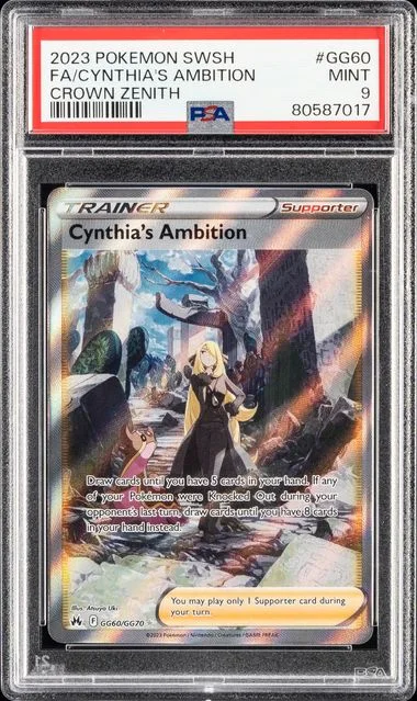 2023 Crown Zenith Cynthia's Ambition #GG60 Unlisted card image