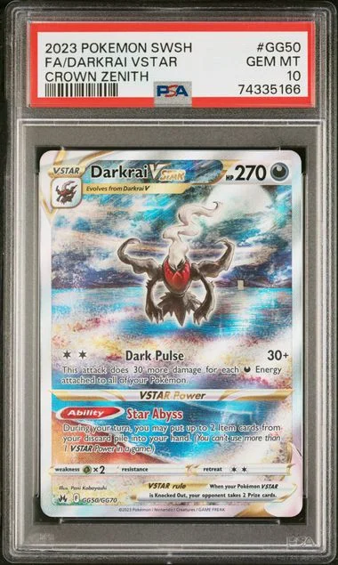 2023 Crown Zenith Darkrai VStar #GG50 Unlisted card image