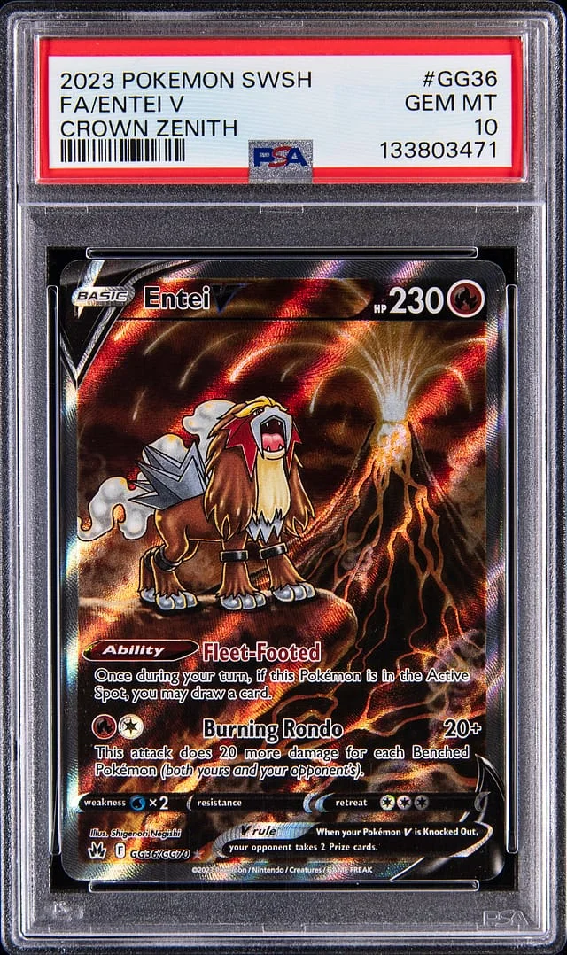 2023 Crown Zenith Entei V #GG36 Unlisted card image