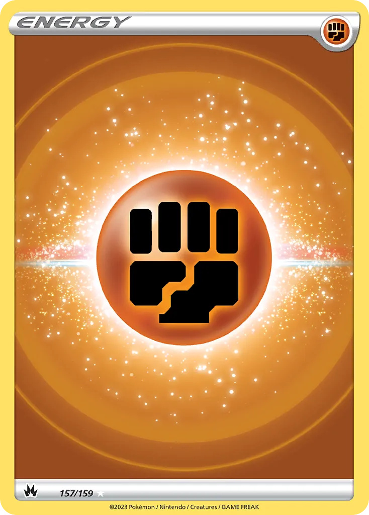 2023 Crown Zenith Fighting Energy #157/159 Rare Ultra card image