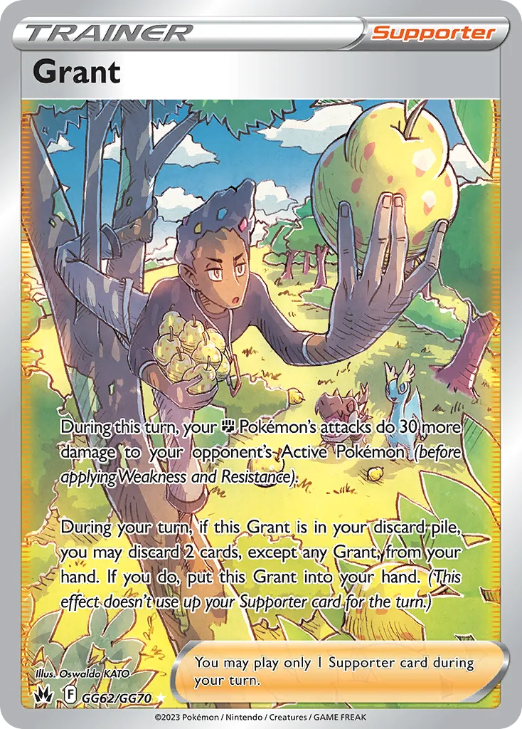 2023 Crown Zenith Galarian Gallery Grant #GG62 Rare Ultra card image