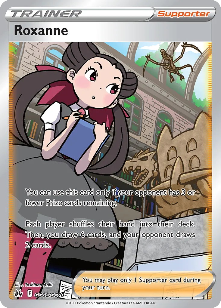 2023 Crown Zenith Galarian Gallery Roxanne #GG66 Rare Ultra card image