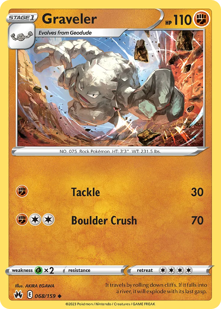 2023 Crown Zenith Graveler #068/159 Uncommon card image