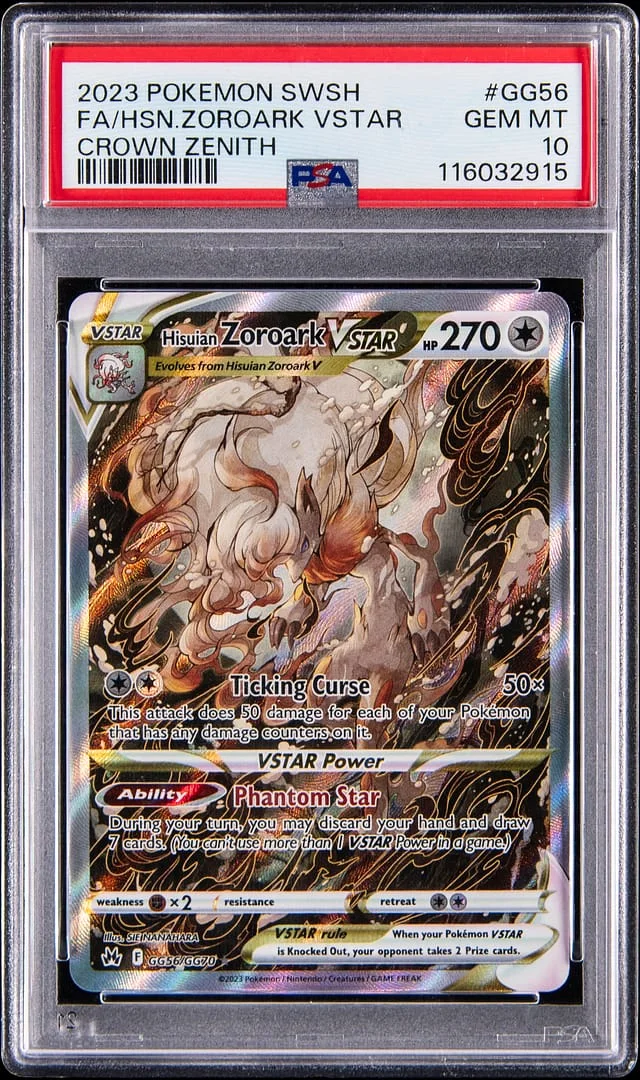 2023 Crown Zenith Hisuian Zoroark VSTAR #GG56 Unlisted card image