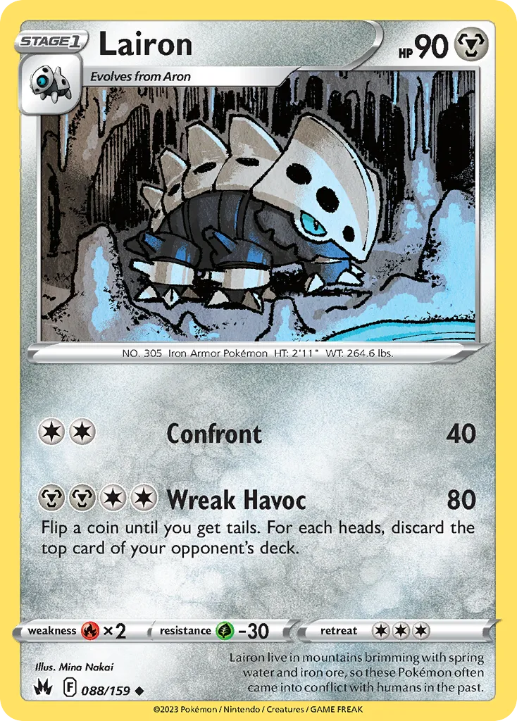 2023 Crown Zenith Lairon #088/159 Uncommon card image